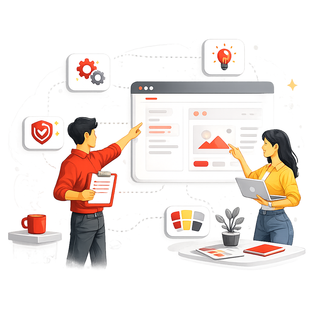 Web Layout Design illustration